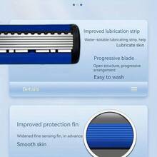 High-End Vintage Manual Shaving Razor Set | 6-Layer Blades, Interchangeable Heads, Ergonomic Handle, Refillable Design For Smooth, Precise Shaving Experience - Perfect Father's Day And Birthday Gift - Safety Razor - View 3