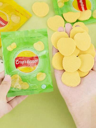 Creative Realistic Potato Shaped Cleaning Sponge, Fun Stationery Desktop Stress Relief Toy, Suitable For School Rewards, Party Fillers, Back To School Gifts, Office Supplies