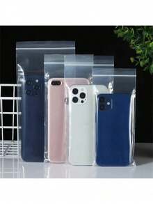 防震防水手机袋 5/10/50个装 透明加厚塑料自封袋 防水防尘保护套 一次性密封触摸屏保护套 生日礼物 - 彩色 - 查看 6