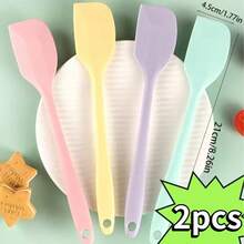 1个硅胶奶油蛋糕刮刀 - 彩色 - 查看 12