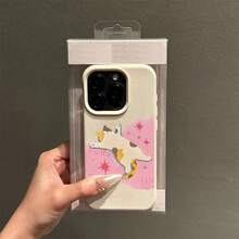El diseño de un gato atigrado estirando el cuerpo sobre un fondo rosa está hecho de material TPU y es adecuado para fundas de  17 Pro Max. Presenta un diseño empresarial de calidad, diseños modernos para los modelos 13 Pro, 16+, 14, 15, 11 y 17. Es duradero, a prueba de caídas y protector, con una apariencia sencilla y hermosa, adecuado para diversas ocasiones. - Colores mixtos 1 - Ver 3
