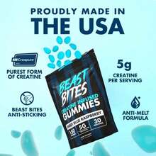 Creatine Infused Gummies - Beast Bites (Made With Creapure & NSF Certified For Sport) - 單包 - 查看 3