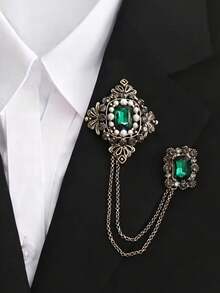 1 chiếc ghim cài áo tua rua dành cho nữ - Ghim cài cổ áo sơ mi/áo khoác bằng dây ngọc trai cổ điển, có thể cá nhân hóa - Món quà hoàn hảo - Nhiều màu - Xem 3