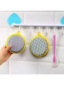 10pcs Double-Sided Sponge Dish Washing Brush - A - View 3