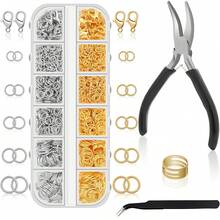 930pcs Jewelry Making Supplies Kit, Includes Jump Rings, Lobster Clasps, Basic Tools, Complete Bracelet & Necklace DIY Accessories - 12 Grids - View 13