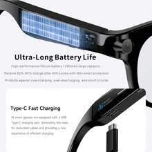 Gafas inteligentes con IA 2026 nuevas con cámara de 2MP/Cámara/Traducción inteligente con IA/Traducción multilingüe/Respuesta inalámbrica/Rechazo/Reproducción de música/Asistente de voz/Grabación/Grabación de video y talla grande funciones - Ver 6