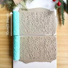 Mysterious Star Moon Moth Texture Rolling Mold, Soft Clay Jewelry Print Texture, Retro Dreamy Crescent Butterfly Texture, Ceramic Handcraft Texture Mold, Suitable For Soft Clay Earrings, Pendants And Jewelry Making Kits - Multicolor - View 2