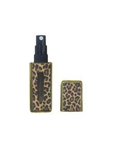 1pc Reusable 5ml Leopard Print Square Perfume Travel Bottle With Textured Refillable Bottom, Portable Square Leopard Print 5ml Perfume Decanting Bottle For Direct Refilling - Multicolor - View 15