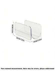 1/2 piezas Estante de almacenamiento de escritorio transparente de acrílico, adecuado para el tocador del baño para guardar secador de pelo, rizador, herramientas de belleza - Multicolor - Ver 10