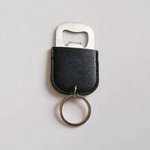 Custom Engraved PU Leather Bottle Opener Keychain, Personalized Beer Bottle Opener Keychain With Name/Text, Portable Stainless Steel Bottle Opener Keychain, Unique Gift For Him, Dad, Husband, Birthday And Father's Day - Multicolor - View 11
