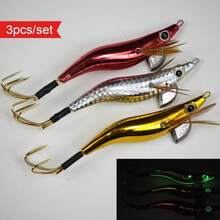 Avlcoaky 3pcs Shrimp Sea Fishing For Freshwater Perch, Universal Lure Lure With Hook - Multicolor - View 9
