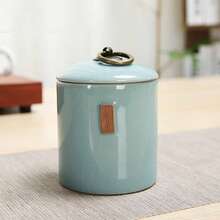 200ml Capacity Modern Design Moisture-Proof Airtight Kitchen Storage Canister, Suitable For Coffee, Tea Leaves, Spices, Etc. Small Ceramic Storage Jar With Sealed Lid - View 13