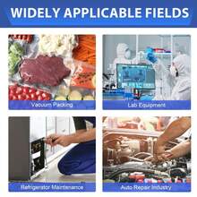 4 CFM 1/3HP Vacuum Pump HVAC Manifold Gauge Set AC A/C Refrigeration Kit US - Combo Air Vacuum Pump - View 9