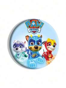 Paw Patrol 5枚/1枚汪汪队卡通圆形徽章，直径58毫米，颜色和款式随机，狗狗特工队标志贴纸，可爱狗狗造型胸针，徽章别针，卡通徽章，背包挂件，服装装饰贴纸，适用于包包、衣服、帽子，最佳生日和毕业礼物，实物可能与图片略有不同 - brooch - 查看 8