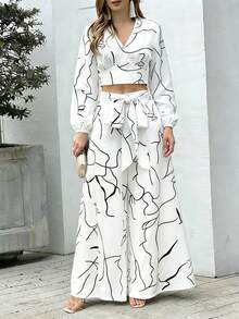 Bộ 2 thắt lưng nữ họa tiết hình học thanh lịch, thích hợp mặc thường ngày, mùa xuân/hè. - trắng - Xem 5