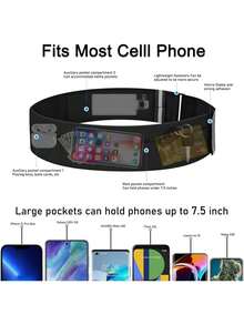 Cangurera Deportiva con Botella de Agua 300ml, Cangurera para Correr para Mujer y Hombre, Riñonera Ajustable Impermeable para Correr, Gimnasio, Senderismo (M/L(Cintura 80-110cm)),43462424 - Celeste - Ver 5