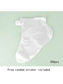 500只一次性足膜袜，保湿、防皲裂、防冻伤、防水足部护理套，通用足套 - 彩色 - 查看 15