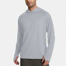 Veldtholos 5 Pcs Men's Athletic Hoodies Long Sleeve Fishing Shirts For Men Shirts Lightweight - 多色2 - 查看 4