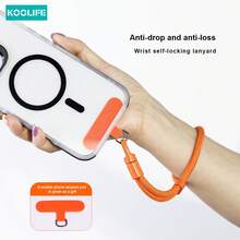 1pc Koolife Woven Phone Lanyard, Short Style, Adjustable Buckle, 360° Rotatable Metal Hook, Anti-Lost Pad, Durable Wrist Strap Suitable For Phone, Keys And Daily Use - Multicolor - View 17