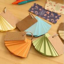 Sổ tay cỡ lớn, cầm tay, bìa rời, nhật ký học sinh dễ thương, sáng tạo, kèm thẻ từ vựng và lịch kế hoạch văn phòng, món quà ngày lễ hoàn hảo. - Nhiều màu - Xem 6