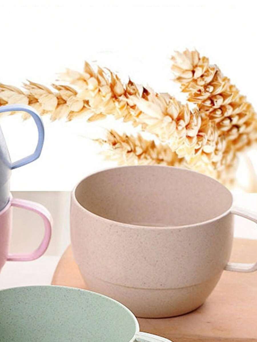 Cốc sữa rơm lúa mì, cốc cà phê, cốc sữa ăn sáng, cốc trà chiều, cốc nước tối giản dành cho cặp đôi. - Nhiều màu - Xem 1