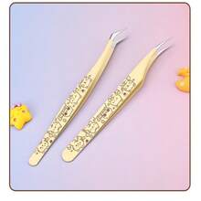 卡通假睫毛镊子 不锈钢加厚假睫毛嫁接工具 不变形 防锈 - 彩色 - 查看 6
