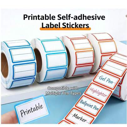 100pcs Waterproof, Oil-Proof Labels - Suitable For Refrigerator, Freezer, Food Storage Room And Kitchen Organization - Perfect For Food Containers, Jars, Lunch Boxes Stickers (100pcs), Food Storage Labels, Minimalist Design, Oil-Resistant Material, Suitable For Busy Households, Thank You Stickers, Birthday Stickers, Gift Labels, Label Stickers. Random Style. (May Be Compressed During Transportation, But This Will Not Affect Its Performance.)