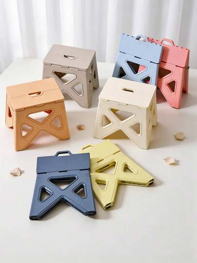 1 件超轻可折叠迷你脚凳 - 坚固且可调节，非常适合家庭、厨房、浴室、钓鱼和户外探险 - 防滑、易于存放、占地面积小