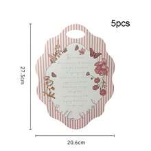 5个婚礼/节日单枝花束包装盒，玫瑰花束包装袋，便携式花盒，鲜花卡片 - 多色 - 查看 14