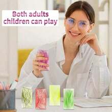 2026年最新款青少年减压玩具，4.7*2.4英寸硅胶去角质舒缓焦虑垫，成人放松玩具，派对礼物，款式随机发货 - 彩色 - 查看 5