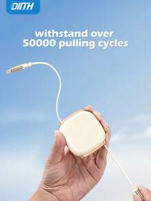 OIITH 240W(MAX) USB-C 快充线，磁吸式伸缩 USB-C 充电线，磁吸设计可自由伸缩双 C 型线缆，可伸缩 Lightning 充电线，多功能 USB-C 数据线，兼容 17/16/15/13 Pro Max Pro，兼容三星手机、平板电脑，支持 PD 快充。 - 彩色 - 查看 9