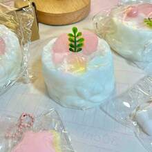 高品质蜜桃蛋糕造型慢回弹玩具，结实耐用，极具吸引力的硅胶材质，可缓解压力，舒缓情绪，是馈赠佳品，节日礼物，生日礼物，完美之选。 - 彩色 - 查看 5