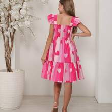 Short Dress For Girls/Teenagers - Hot Pink - View 3