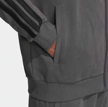 Adidas 運動套裝男子新款運動服立領夾克外套小腳褲長褲 - 灰色 - 查看 7
