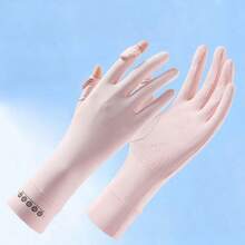 1 par de guantes de verano con protección UV, con pantalla táctil, transpirables y de protección larga de la muñeca - Multicolor - Ver 2