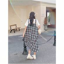 Women Long Dresses - Faux Two-piece Dress - View 10