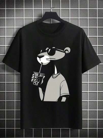 Camisa de hombre 100% con cuello redondo y manga cta Estilo casual con estampados modernos y cómodos Hombre y mujer, pareja, pareja, camisa de manga cta con estampado de moda_3Camiseta casual deportiva para hombres Camiseta ligera y cómoda para uso diario de verano running al aire libre entrenamiento de gimnasio y actividades de viaje