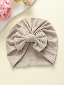 3 Stück/Set Mehrfarbige gestrickte Schleifen Baby Mützen, breites Design zum Schutz der Fontanelle, geeignet für alle Jahreszeiten, ideal für Feiertage, Feiern, Geschenke, super süß & modisch für Baby Fotos - Verschiedenfarbig - Übersicht 6