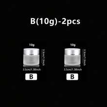 1个/2个磨砂玻璃乳霜罐，适用于液体粉底、面霜、眼影、润唇膏等化妆品，旅行装，可用于盛装乳霜、润唇膏、护肤品、彩妆和香薰膏，价格实惠，是馈赠佳品，也是送给女士的理想礼物。 - 銀色 - 查看 16