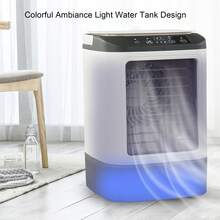 Aire acondicionado portátil - Enfriador de aire evaporativo de 900ML con 7 colores LED, humidificador de 2 niveles y ventilador de enfriamiento de 3 velocidades - Más - Ver 6