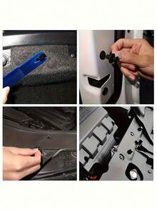 100 piezas de bridas de nailon de alta resistencia | Bridas para automóviles, sujeción fuerte, sujetadores universales, adecuados para parachoques/guardabarros/panel de puerta, accesorios decorativos para automóviles fáciles de instalar - Multicolor - Ver 7