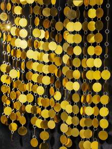Gold Glitter Shimmer Curtain - Handmade Sparkling Details, PVC Material No Metal Design, Luxurious Shimmering Ambiance Suitable For Any Space, Easy Installation Without Tools, Lightweight Reusable, Perfect For Weddings, Entryways, Room Dividers, Holiday Celebrations, Home Parties - One Size Fits All - View 7