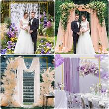 1 Set Of 6.6ft X 6.6ft Golden Wedding Arch Background Bracket Square Metal Rectangular Arch Frame, Used For Ceremonial Parties, Birthdays, Brides, Parties, Anniversaries, Tree Swaying, Balloon Decoration, Other Decorations, Halloween, Christmas Wedding Arch Background Bracket Square Gold Balloon Arch Frame Anniversary Garden Outdoor - 查看 4