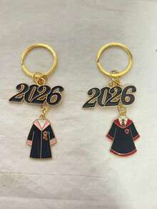 1pc/2pcs 2026 Numeric Keychain, Graduation Keychain, Novelty Student Keychain, Keyring, Unisex Car Key Chain, Key Fob, Holiday Gift, Daily & Festival Accessory - Multicolor - View 19