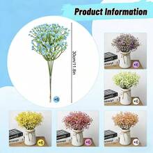 30/60pcs Artificial Starry Sky Flowers With Stems - Handmade Textured Artificial Flower Bouquet, Suitable For Home, Outdoor, Garden Decor, Wedding, Party, Birthday Decoration, Floral Arrangement, Wedding Flowers - Multicolor - View 10