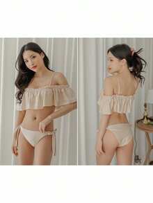 Women Bikini Sets - Beige - View 6