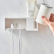 1 Giá đựng bàn chải đánh răng tự dính 5 ngăn gắn tường có nắp đậy, dung tích lớn kiểu Nhật, giá đựng kem đánh răng, giá đựng đồ dùng phòng tắm không cần khoan, thích hợp cho phòng tắm, ký túc xá, có thể đựng kem đánh răng và bàn chải đánh răng, phụ kiện phòng tắm, chống bụi và chống nấm mốc, đa năng, hoàn hảo cho du lịch ngoài trời, trang trí phòng tắm, lưu trữ trên tường, dụng cụ phòng tắm, đồ dùng gia đình, đồ dùng ký túc xá, cắm trại, đồ dùng khách sạn, phụ kiện tắm, quà tặng nam, quà tặng nữ - Nhiều màu - Xem 6