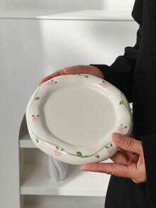 一套花卉图案陶瓷咖啡杯碟，优雅欧式陶瓷杯碟，咖啡杯碟，陶瓷杯碟，高品质下午茶杯，家用早餐牛奶杯，咖啡杯，水杯，果汁杯，礼品杯，饮具，杯碟套装 - 彩色 - 查看 16