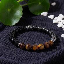 一套9条神奇水晶手链，象征着和平、财富、繁荣、友谊、好运、爱情和守护。水晶珠带来乐观积极、自信和力量，弹性手链，适合作为送给男友/女友的礼物。 - 多色 - 查看 4