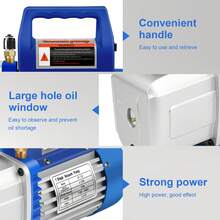 4 CFM 1/3HP Vacuum Pump HVAC Manifold Gauge Set AC A/C Refrigeration Kit US - Combo Air Vacuum Pump - View 10